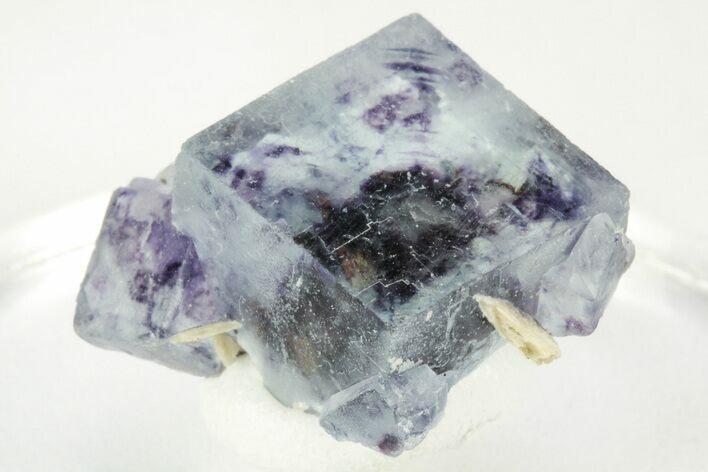 Colorful Cubic Fluorite Crystals with Phantoms - Yaogangxian Mine #215769